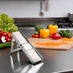 BRON COUCKE Stainless Steel Mandoline Slicer with Safety Carriage