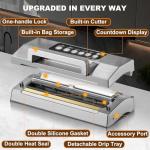 Automatic Vacuum Sealer with Built-in Cutter & Storage