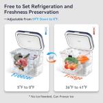 Megiu Portable Car Refrigerator, 19 Quart Cooler