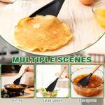 Silicone and Wooden Spatula Spoon Set (2)