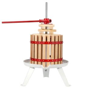 Fruit Wine Press with Wood Basket and Filter Bag