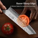 KEEMAKE 8-Inch Damascus Kiritsuke Chef Knife