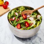 Stainless Steel Salad Spinner with Non-Slip Base