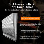 KEEMAKE 8-Inch Damascus Kiritsuke Chef Knife