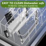 Besococina 14" Electric Griddle with Nonstick Plates