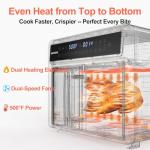 HotKing 28 Quart Double Air Fryer Combo