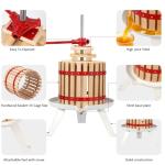 Fruit Wine Press with Wood Basket and Filter Bag