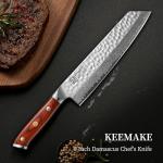 KEEMAKE 8-Inch Damascus Kiritsuke Chef Knife