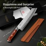 KEEMAKE 8-Inch Damascus Kiritsuke Chef Knife