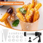 Churro Maker with Piping Bag and Decorating Tips