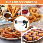 Churro Maker with Piping Bag and Decorating Tips