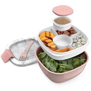 Bentgo Salad Bowl with Compartment Tray and Fork