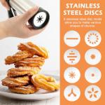 Churro Maker with Piping Bag and Decorating Tips