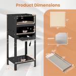 Happygrill 12" Outdoor Wood-Fired Pizza Oven