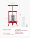 VEVOR 14L Stainless Steel Fruit Wine Press