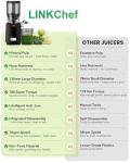 LINKChef Cold Press Juicer for Whole Fruits & Veggies
