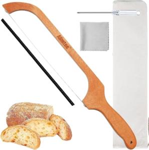 16" Wooden Serrated Bagel and Bread Knife