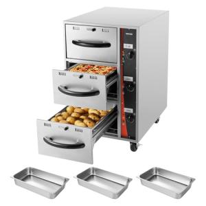 VEVOR Three-Drawer Electric Food Warmer