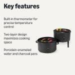 Amazon Basics 16" Vertical Charcoal Smoker Grill