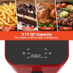 Compact 3 Qt Digital Air Fryer with Touchscreen