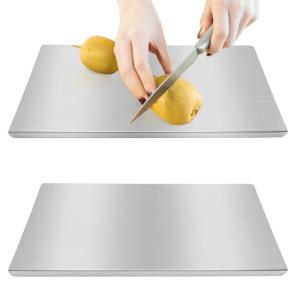 Large Stainless Steel Cutting Board for Kitchen