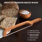 16" Wooden Serrated Bagel and Bread Knife