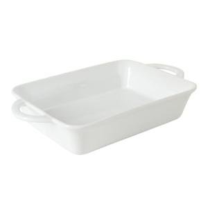 Gibson Home 2.5-Quart White Stoneware Baking Dish