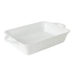 Gibson Home 2.5-Quart White Stoneware Baking Dish