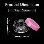 Mini Sample Jars with Lids - 50 Count