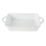 Gibson Home 2.5-Quart White Stoneware Baking Dish