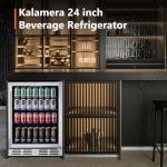 24 Inch Under Counter Beverage Fridge, 164 Can Capacity