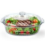 Reasim 2.8L Glass Casserole Dish with Lid