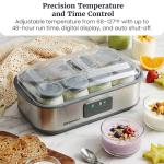 Elite Gourmet Digital Yogurt Maker with Jars