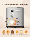 ZACHVO 2-Slice Stainless Steel Toaster with Countdown