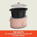 Bella 6.0 Qt Manual Slow Cooker with Nonstick Pot