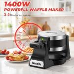 1400W Belgian Waffle Maker with Nonstick Plates