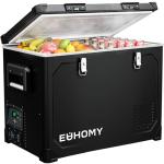 EUHOMY 12V Electric Cooler - 48QT Portable Refrigerator