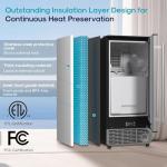 WiFi-Controlled Under Counter Ice Maker, 90lbs/24H