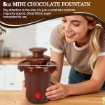 Mini Chocolate Fountain with 10 Forks and 2 Tiers