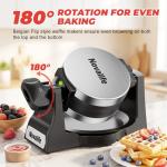 1400W Belgian Waffle Maker with Nonstick Plates