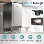 WiFi-Controlled Under Counter Ice Maker, 90lbs/24H