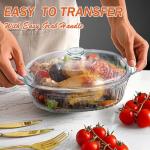 Reasim 2.8L Glass Casserole Dish with Lid