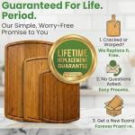 Organic Bamboo Cutting Board Set of 3