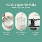 Elite Gourmet Digital Yogurt Maker with Jars