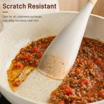 3-Pack Silicone Cooking Spatula Set with Wooden Handles