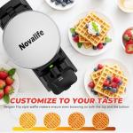 1400W Belgian Waffle Maker with Nonstick Plates