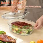 Reasim 2.8L Glass Casserole Dish with Lid