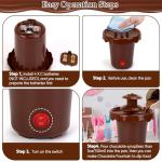 Mini Chocolate Fountain with 10 Forks and 2 Tiers