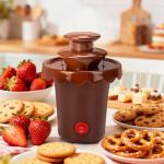 Mini Chocolate Fountain with 10 Forks and 2 Tiers