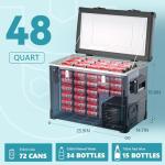 EUHOMY 12V Electric Cooler - 48QT Portable Refrigerator